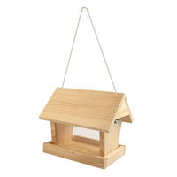 Produktbild von Windhager Woodpecker Vogelfuttersilo-Bausatz aus Holz mit Farbset zum Bemalen Beige
