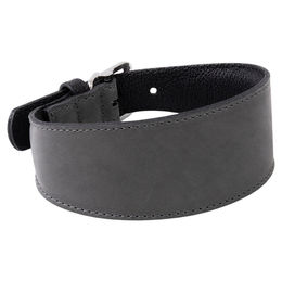 Windhundhalsband Das Lederband Vancouver aus Leder in Granite/Black mit 57 cm Länge und 45 mm Breite – Bild 1 von 1