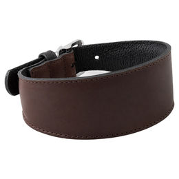 Windhundhalsband Vancouver aus Leder Mocca/Black Länge 62 cm Breite 50 mm – Bild 1 von 1