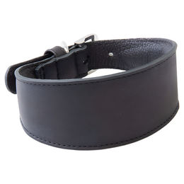 Produktbild von Windhundhalsband Vancouver aus Leder Schwarz/Schwarz Länge 57 cm Breite 45 mm