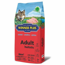 Produktbild von Winner Plus Holistic Hundefutter Adult Sparpaket mit Huhn und Lamm glutenfrei und sensitive 2 x 12 kg - 2 x 12 kg