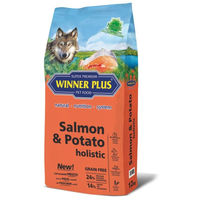 Produktbild von Winner Plus Holistic Hundefutter Lachs und Kartoffel Getreidefrei Monoprotein Adult 12 kg - 12 kg