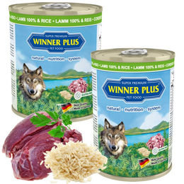 Produktbild von Winner Plus Hundefutter Lamm und Reis Monoprotein 800 g