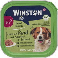 Produktbild von Winston Bio Hundefutter Rind mit Karotte und Sesamöl