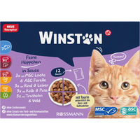 Produktbild von Winston Feine Häppchen in Sauce Multipack für Katzen