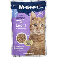 Produktbild von Winston Feine Mahlzeit Lachs in cremiger Sahnesauce für Katzen