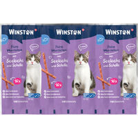 Produktbild von Winston Feine Würstchen mit Seelachs und Scholle 6 x 50 g