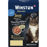 Produktbild von Winston Katzenfutter Thunfischfilet in Fischbrühe 4x