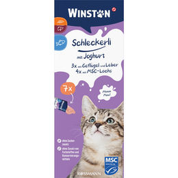 Winston Leckerli für erwachsene Katzen mit Geflügel, Leber und Lachs ohne Zuckerzusatz oder Aromastoffe 112g – Bild 1 von 1
