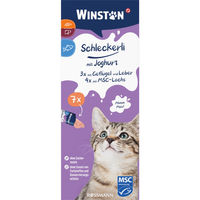 Produktbild von Winston Leckerli für erwachsene Katzen mit Geflügel, Leber und Lachs ohne Zuckerzusatz oder Aromastoffe 112g