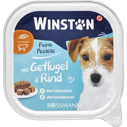 Winston Schlemmer-Menü Geflügel und Rind Stückchen in Sauce für erwachsene Katzen ohne Zucker und Farbstoffe – Bild 1 von 1
