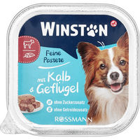 Produktbild von Winston Schlemmer-Menü Kalb und Geflügel Hundefutter Adult ohne Zucker und Zusatz von Farb- & Aromastoffen 150g