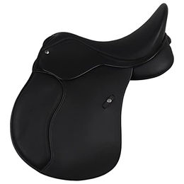 Wintec 500 Vielseitigkeitssattel aus Kunstleder Schwarz 16,5 Zoll 42 cm – Bild 1 von 4