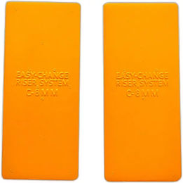 Wintec EASY-CHANGE Riser Hinterachsausgleichssystem Einsätze aus hochdichtem Schaumstoff Orange – Bild 1 von 2