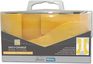 Wintec Easy Change Riser Starter Set Sattelzubehör für Pferde Standard in Orange und Gelb – Bild 1 von 3