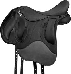 Wintec Endurance Reitsattel Pro Wide aus Kunstleder in Schwarz – Bild 1 von 2