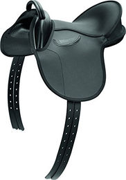 Wintec Kinderreitkissen für Ponys in Schwarz aus Memory Foam und Kunstleder – Bild 1 von 4