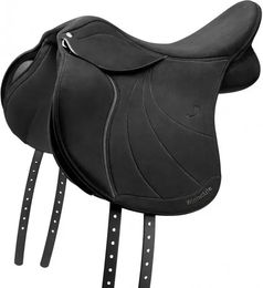 Wintec Lite D'Lux Vielseitigkeitssattel für Pferde Schwarz 17.5 Zoll – Bild 1 von 2