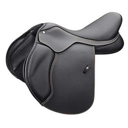 Wintec Springsattel für Pferde aus Kunstleder in Schwarz 17 Zoll (43 cm) – Bild 1 von 6
