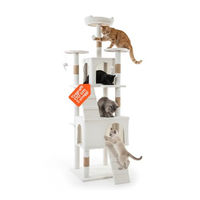 Produktbild von Wintem Kratzbaum 170 cm mit Katzenbett und Höhle für Katzen in Weiss