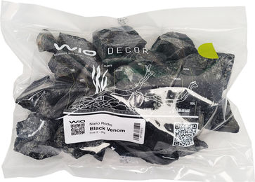 Produktbild von WIO Black Venom Nano Rocks S2 Dekosteine Schwarz 2 kg
