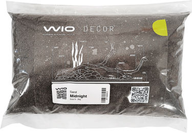 WIO Midnight River Sand S2 Bodengrund Schwarz 2 kg – Bild 1 von 4