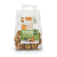 Produktbild von Witte Molen Puur Pauze Gemüsekugeln Karotte und Pastinake Kleintier-Leckerli für Kaninchen Meerschweinchen Chinchilla und Degu 100 g - 100 g