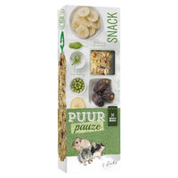 Produktbild von Witte Molen Puur Pauze Knabberstangen Banane und Datteln für Hamster 110 g - 110 g