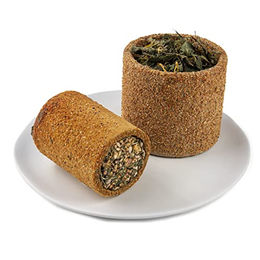 Produktbild von Witte Molen Puur Pauze Knabberstangen Karottenröhrchen mit Körnern und Brennnessel für Nagetiere 100 g - 100 g
