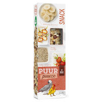 Produktbild von Witte Molen Puur pauze Sticks Knabberstange für Papageien Banane & Hagebutte 140 g - 140 g