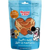 Produktbild von Woezel & Pip Sushi Rolls Lachs und Kabeljau 100 g