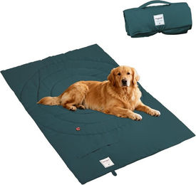 wohnTRAUM24 Hundematte für Hunde wasserdicht und rutschfest aus Polyester Grün 95x65 cm – Bild 1 von 4