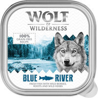 Produktbild von Wolf of Wilderness Adult Hundefutter Blue River Fisch 6 x 150 g Schalen - 6 x 150 g