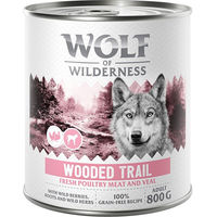 Produktbild von Wolf of Wilderness Adult Hundefutter Geflügel mit Kalb getreidefrei 6 x 800 g - 6 x 800 g
