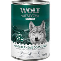 Produktbild von Wolf of Wilderness Adult Hundefutter Getreidefrei Triple Taste of The Mediterranean Lamm Huhn Forelle 6 x 400 g - 6 x 400 g
