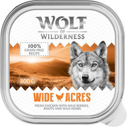 Produktbild von Wolf of Wilderness Adult Hundefutter Huhn Getreidefrei Monoprotein 6 x 300 g Schalen - 6 x 300 g