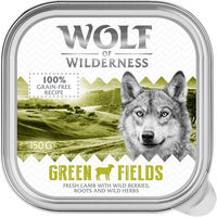 Produktbild von Wolf of Wilderness Adult Hundefutter Lamm Getreidefrei 6 x 150 g Schalen