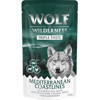 Produktbild von Wolf of Wilderness Adult Hundefutter Mediterranean Coastlines mit Lamm, Huhn und Forelle getreidefrei 12 x 125 g - 12 x 125 g