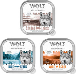 Wolf of Wilderness Adult Hundefutter Mixpaket Getreidefrei Mousse Huhn Fisch Schwein 6 x 150 g – Bild 1 von 1