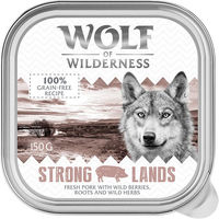 Produktbild von Wolf of Wilderness Adult Hundefutter Schwein Getreidefrei 6 x 150 g Schalen