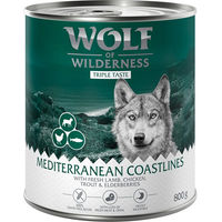 Produktbild von Wolf of Wilderness Adult Hundefutter Triple Taste The Mediterranean Lamm Huhn Forelle getreidefrei 6 x 800 g - 6 x 800 g