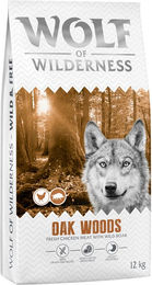 Produktbild von Wolf of Wilderness Adult Oak Woods Hundefutter Wildschwein getreidefrei 2 x 12 kg