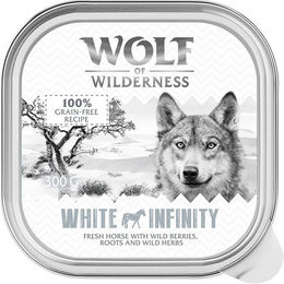 Wolf of Wilderness Adult Single Meat White Infinity Pferd Getreidefrei Monoprotein 24 x 300 g Schalen - 6 x 300 g – Bild 1 von 1
