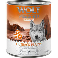 Produktbild von Wolf of Wilderness Adult The Outback Hundefutter mit Huhn, Rind und Känguru getreidefrei 6 x 800 g
