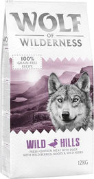 Produktbild von Wolf of Wilderness Adult Wild Hills Hundefutter Ente getreidefrei 2 x 12 kg - 2 x 12 kg