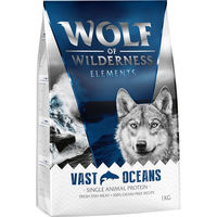 Produktbild von Wolf of Wilderness Blue River Hundefutter Adult Lachs getreidefrei Monoprotein 1kg - 1 kg