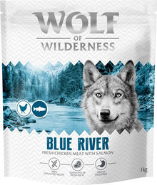 Produktbild von Wolf of Wilderness Blue River Hundetrockenfutter Adult Lachs Getreidefrei 1 kg