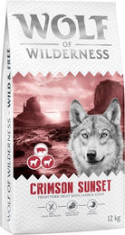 Produktbild von Wolf of Wilderness Crimson Sunset Hundefutter Lamm und Ziege Adult Getreidefrei 12 kg