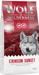 Produktbild von Wolf of Wilderness Crimson Sunset Trockenfutter für Hunde Adult Lamm und Ziege getreidefrei 2 x 12 kg - 2 x 12 kg