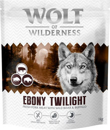 Produktbild von Wolf of Wilderness Ebony Twilight Hundefutter Adult Wildschwein und Büffel getreidefrei 12 kg